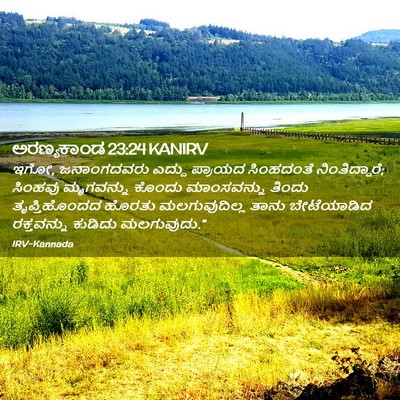 Picture 02 - ಅರಣ್ಯಕಾಂಡ 23:24 KANIRV - ಇಗೋ, ಜನಾಂಗದವರು - Bible Verse Picture