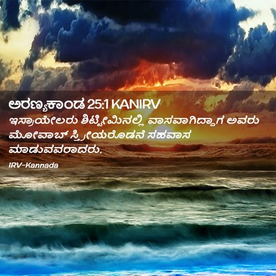 Picture 02 - ಅರಣ್ಯಕಾಂಡ 25:1 KANIRV - ಇಸ್ರಾಯೇಲರು - Bible Verse Picture