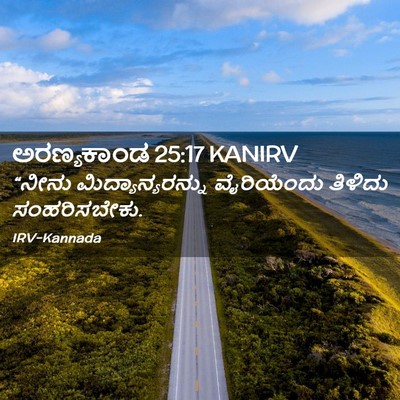 Picture 02 - ಅರಣ್ಯಕಾಂಡ 25:17 KANIRV - “ನೀನು - Bible Verse Picture