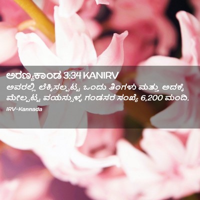 Picture 02 - ಅರಣ್ಯಕಾಂಡ 3:34 KANIRV - ಅವರಲ್ಲಿ - Bible Verse Picture