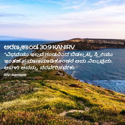 Picture 02 - ಅರಣ್ಯಕಾಂಡ 30:9 KANIRV - “ವಿಧವೆಯು ಇಲ್ಲವೆ - Bible Verse Picture
