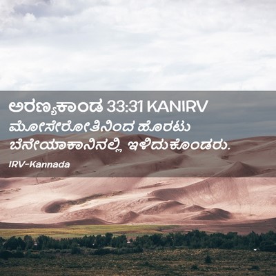 Picture 02 - ಅರಣ್ಯಕಾಂಡ 33:31 KANIRV - ಮೋಸೇರೋತಿನಿಂದ - Bible Verse Picture