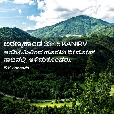 Picture 02 - ಅರಣ್ಯಕಾಂಡ 33:45 KANIRV - ಇಯ್ಯೀಮಿನಿಂದ ಹೊರಟು - Bible Verse Picture