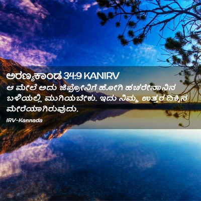Picture 02 - ಅರಣ್ಯಕಾಂಡ 34:9 KANIRV - ಆ ಮೇಲೆ ಅದು - Bible Verse Picture