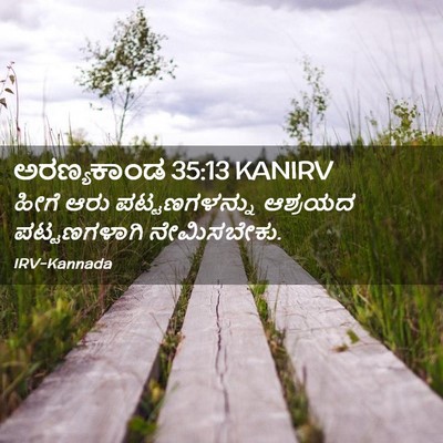 Picture 02 - ಅರಣ್ಯಕಾಂಡ 35:13 KANIRV - ಹೀಗೆ ಆರು - Bible Verse Picture
