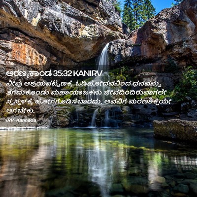Picture 02 - ಅರಣ್ಯಕಾಂಡ 35:32 KANIRV - ನೀವು - Bible Verse Picture