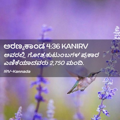 Picture 02 - ಅರಣ್ಯಕಾಂಡ 4:36 KANIRV - ಅವರಲ್ಲಿ - Bible Verse Picture