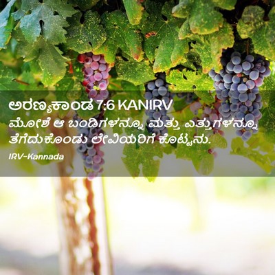 Picture 02 - ಅರಣ್ಯಕಾಂಡ 7:6 KANIRV - ಮೋಶೆ ಆ ಬಂಡಿಗಳನ್ನೂ - Bible Verse Picture