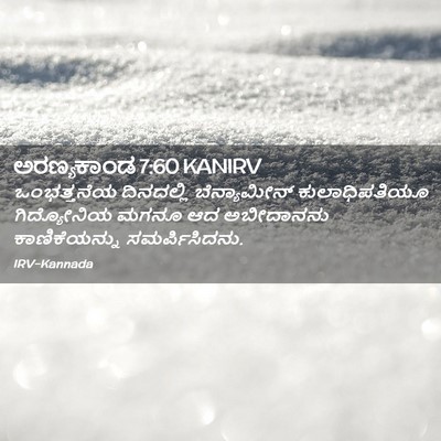 Picture 02 - ಅರಣ್ಯಕಾಂಡ 7:60 KANIRV - ಒಂಭತ್ತನೆಯ - Bible Verse Picture