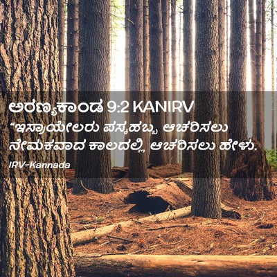 Picture 02 - ಅರಣ್ಯಕಾಂಡ 9:2 KANIRV - “ಇಸ್ರಾಯೇಲರು - Bible Verse Picture