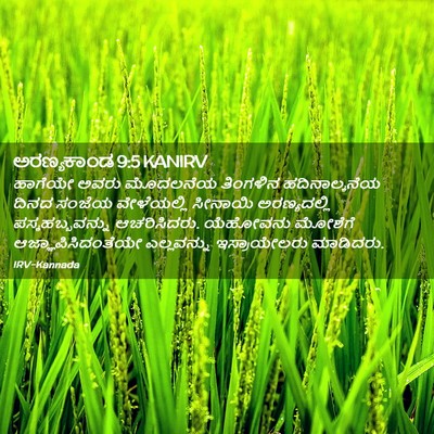 Picture 02 - ಅರಣ್ಯಕಾಂಡ 9:5 KANIRV - ಹಾಗೆಯೇ ಅವರು - Bible Verse Picture