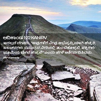 Picture 02 - ಆದಿಕಾಂಡ 1:22 KANIRV - ಇದಲ್ಲದೆ ದೇವರು, - Bible Verse Picture