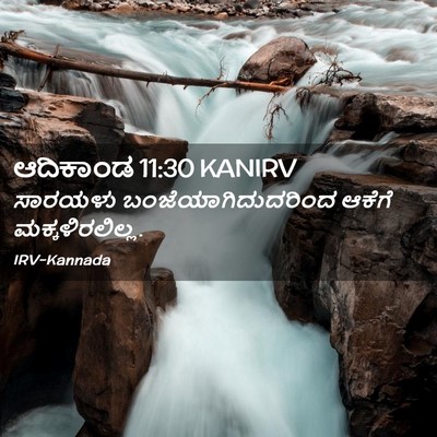 Picture 02 - ಆದಿಕಾಂಡ 11:30 KANIRV - ಸಾರಯಳು - Bible Verse Picture