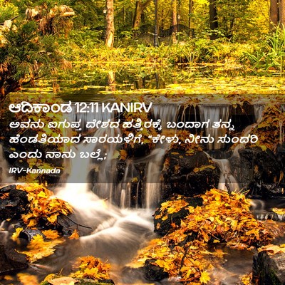 Picture 02 - ಆದಿಕಾಂಡ 12:11 KANIRV - ಅವನು ಐಗುಪ್ತ ದೇಶದ - Bible Verse Picture