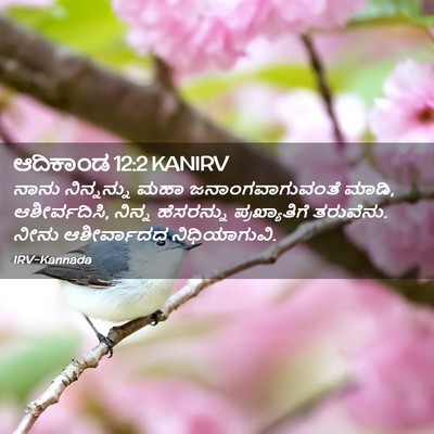 Picture 02 - ಆದಿಕಾಂಡ 12:2 KANIRV - ನಾನು ನಿನ್ನನ್ನು - Bible Verse Picture