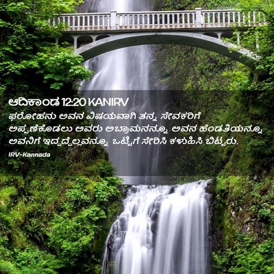 Picture 02 - ಆದಿಕಾಂಡ 12:20 KANIRV - ಫರೋಹನು ಅವನ - Bible Verse Picture