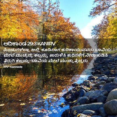 Picture 02 - ಆದಿಕಾಂಡ 29:3 KANIRV - ಹಿಂಡುಗಳೆಲ್ಲಾ - Bible Verse Picture