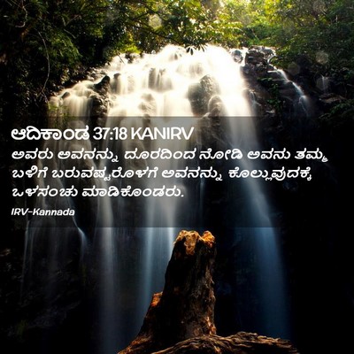 Picture 02 - ಆದಿಕಾಂಡ 37:18 KANIRV - ಅವರು ಅವನನ್ನು - Bible Verse Picture