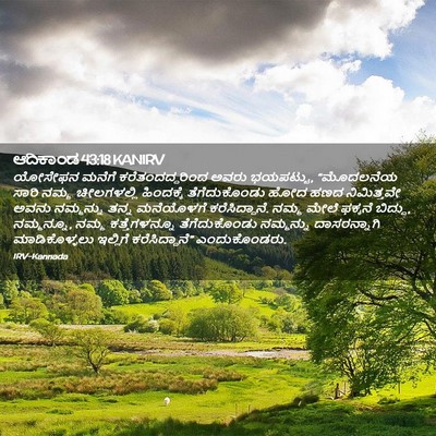 Picture 02 - ಆದಿಕಾಂಡ 43:18 KANIRV - ಯೋಸೇಫನ ಮನೆಗೆ - Bible Verse Picture