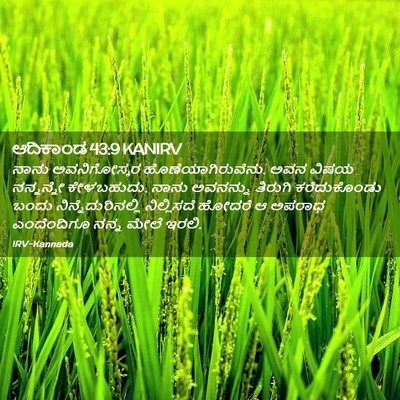 Picture 02 - ಆದಿಕಾಂಡ 43:9 KANIRV - ನಾನು ಅವನಿಗೋಸ್ಕರ - Bible Verse Picture