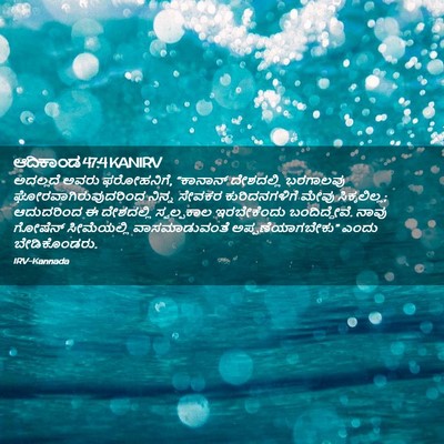 Picture 02 - ಆದಿಕಾಂಡ 47:4 KANIRV - ಅದಲ್ಲದೆ ಅವರು - Bible Verse Picture