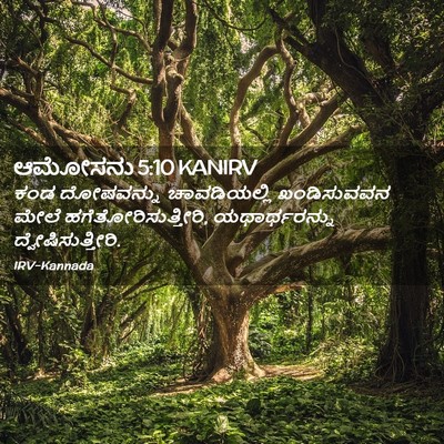 Picture 02 - ಆಮೋಸನು 5:10 KANIRV - ಕಂಡ ದೋಷವನ್ನು - Bible Verse Picture
