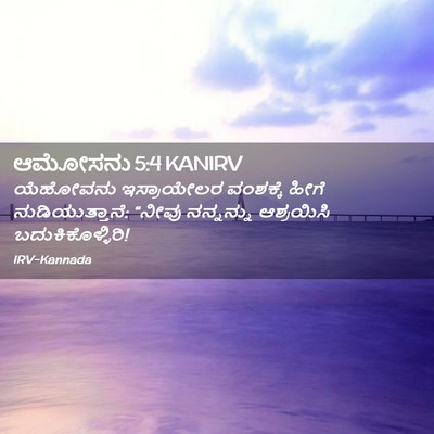 Picture 02 - ಆಮೋಸನು 5:4 KANIRV - ಯೆಹೋವನು ಇಸ್ರಾಯೇಲರ - Bible Verse Picture