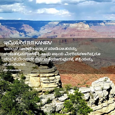 Picture 02 - ಇಬ್ರಿಯರಿಗೆ 11:11 KANIRV - ಇದಲ್ಲದೆ ಸಾರಳು - Bible Verse Picture