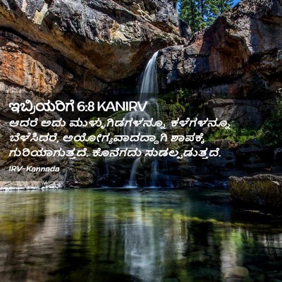 Picture 02 - ಇಬ್ರಿಯರಿಗೆ 6:8 KANIRV - ಆದರೆ ಅದು - Bible Verse Picture