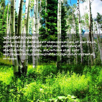 Picture 02 - ಇಬ್ರಿಯರಿಗೆ 9:7 KANIRV - ಆದರೆ ಎರಡನೆಯ - Bible Verse Picture