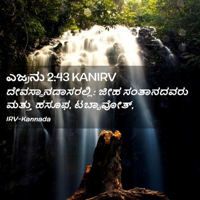 Picture 02 - ಎಜ್ರನು 2:43 KANIRV - ದೇವಸ್ಥಾನದಾಸರಲ್ಲಿ: - Bible Verse Picture