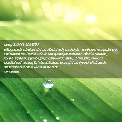 Picture 02 - ಎಜ್ರನು 3:10 KANIRV - ಕಟ್ಟುವವರು ಯೆಹೋವನ - Bible Verse Picture
