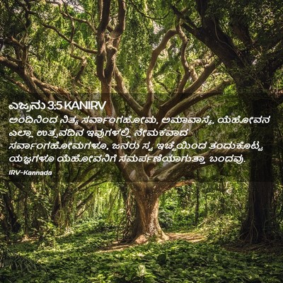 Picture 02 - ಎಜ್ರನು 3:5 KANIRV - ಅಂದಿನಿಂದ ನಿತ್ಯ - Bible Verse Picture