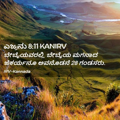 Picture 02 - ಎಜ್ರನು 8:11 KANIRV - ಬೇಬೈಯವರಲ್ಲಿ ಬೇಬೈಯ - Bible Verse Picture