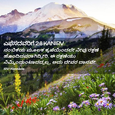 Picture 02 - ಎಫೆಸದವರಿಗೆ 2:8 KANIRV - ನಂಬಿಕೆಯ ಮೂಲಕ - Bible Verse Picture