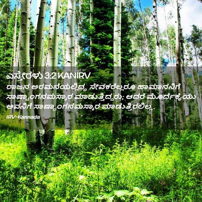 Picture 02 - ಎಸ್ತೇರಳು 3:2 KANIRV - ರಾಜನ - Bible Verse Picture