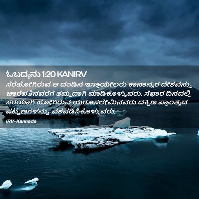 Picture 02 - ಓಬದ್ಯನು 1:20 KANIRV - ಸೆರೆಹೋಗಿರುವ ಆ - Bible Verse Picture