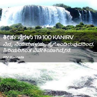 Picture 02 - ಕೀರ್ತನೆಗಳು 119:100 KANIRV - ನಿನ್ನ ನಿಯಮಗಳನ್ನು - Bible Verse Picture