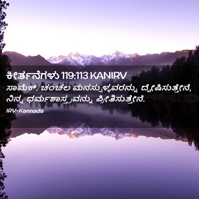 Picture 02 - ಕೀರ್ತನೆಗಳು 119:113 KANIRV - ಸಾಮೆಕ್. ಚಂಚಲ - Bible Verse Picture