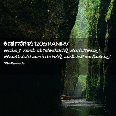 Picture 02 - ಕೀರ್ತನೆಗಳು 120:5 KANIRV - ಅಯ್ಯೋ, ನಾನು - Bible Verse Picture