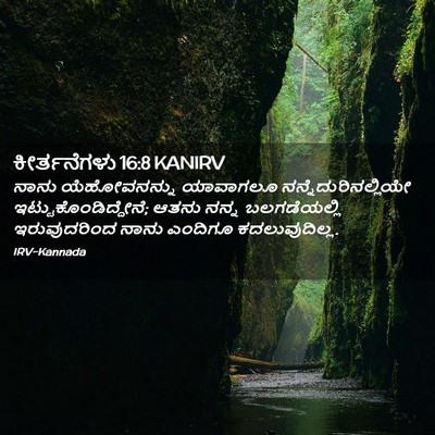 Picture 02 - ಕೀರ್ತನೆಗಳು 16:8 KANIRV - ನಾನು ಯೆಹೋವನನ್ನು - Bible Verse Picture