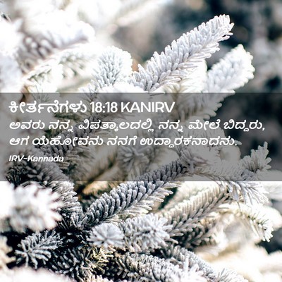 Picture 02 - ಕೀರ್ತನೆಗಳು 18:18 KANIRV - ಅವರು ನನ್ನ - Bible Verse Picture