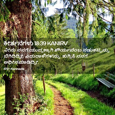Picture 02 - ಕೀರ್ತನೆಗಳು 18:39 KANIRV - ನೀನು ನನಗೆ - Bible Verse Picture