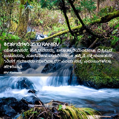 Picture 02 - ಕೀರ್ತನೆಗಳು 35:10 KANIRV - ಯೆಹೋವನೇ, - Bible Verse Picture