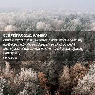Picture 02 - ಕೀರ್ತನೆಗಳು 35:15 KANIRV - ಆದರೂ ನನಗೆ ಆಪತ್ತು - Bible Verse Picture