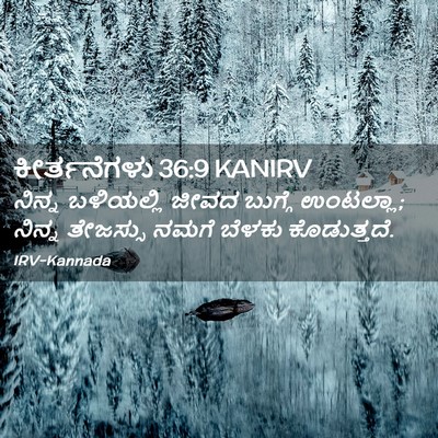 Picture 02 - ಕೀರ್ತನೆಗಳು 36:9 KANIRV - ನಿನ್ನ ಬಳಿಯಲ್ಲಿ - Bible Verse Picture