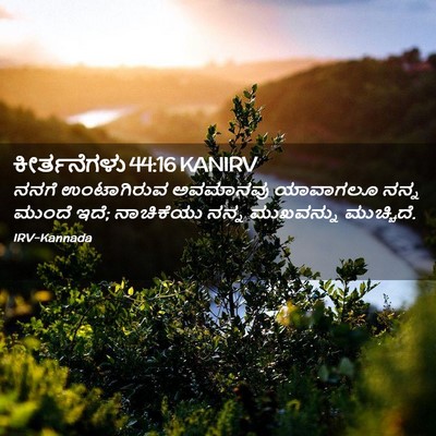 Picture 02 - ಕೀರ್ತನೆಗಳು 44:16 KANIRV - ನನಗೆ ಉಂಟಾಗಿರುವ - Bible Verse Picture