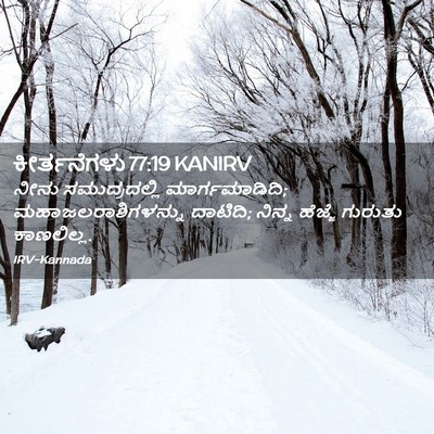 Picture 02 - ಕೀರ್ತನೆಗಳು 77:19 KANIRV - ನೀನು ಸಮುದ್ರದಲ್ಲಿ - Bible Verse Picture