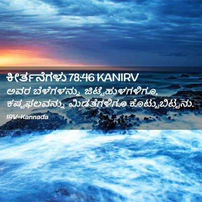 Picture 02 - ಕೀರ್ತನೆಗಳು 78:46 KANIRV - ಅವರ ಬೆಳೆಗಳನ್ನು - Bible Verse Picture