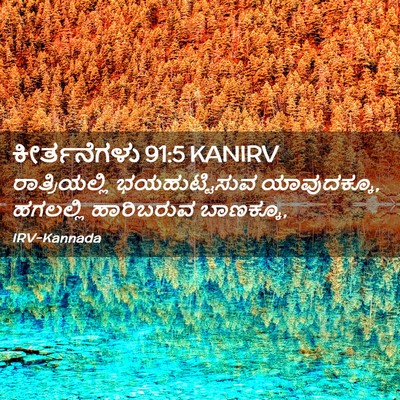 Picture 02 - ಕೀರ್ತನೆಗಳು 91:5 KANIRV - ರಾತ್ರಿಯಲ್ಲಿ - Bible Verse Picture